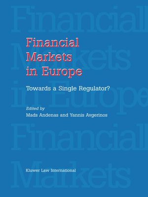 cover image of Financial Markets in Europe